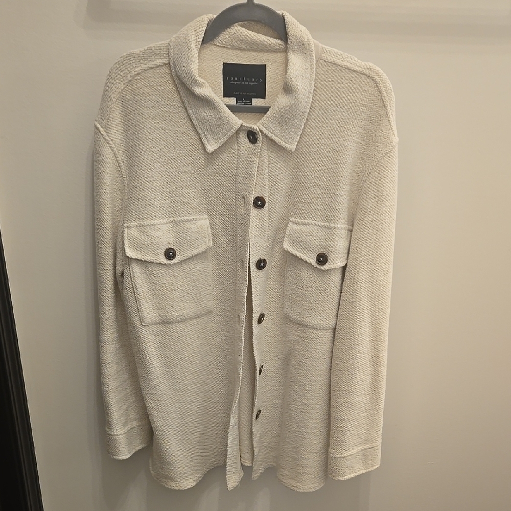 Sanctuary Cream Button-Up Jacket - image 1